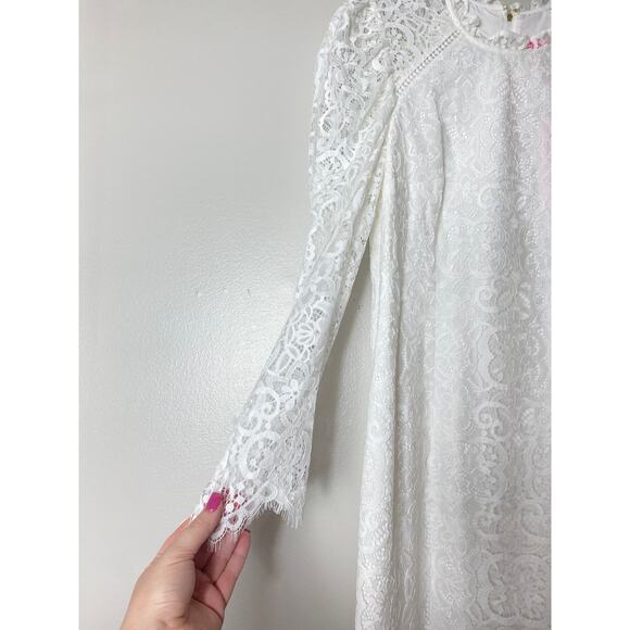NWT LILLY PULITZER DRESS 8 WHITE BRIDE BRIDAL WEDDING LACE - Picture 10 of 15